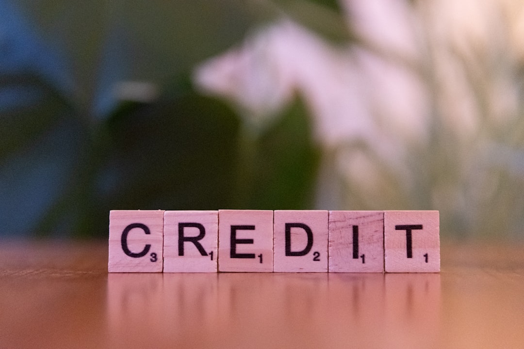credit score explained - wooden credit blocks on table